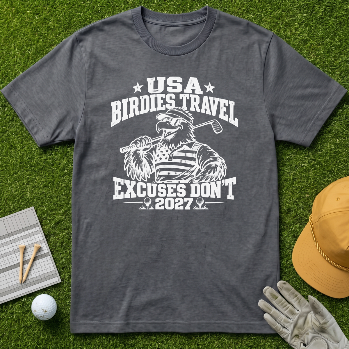 USA BIRDIES TRAVEL EXCUSES DON'T 2027 - Charcoal [BVS 1e5e9569-d23e-4c06-867e-df3afa06f99f:5]