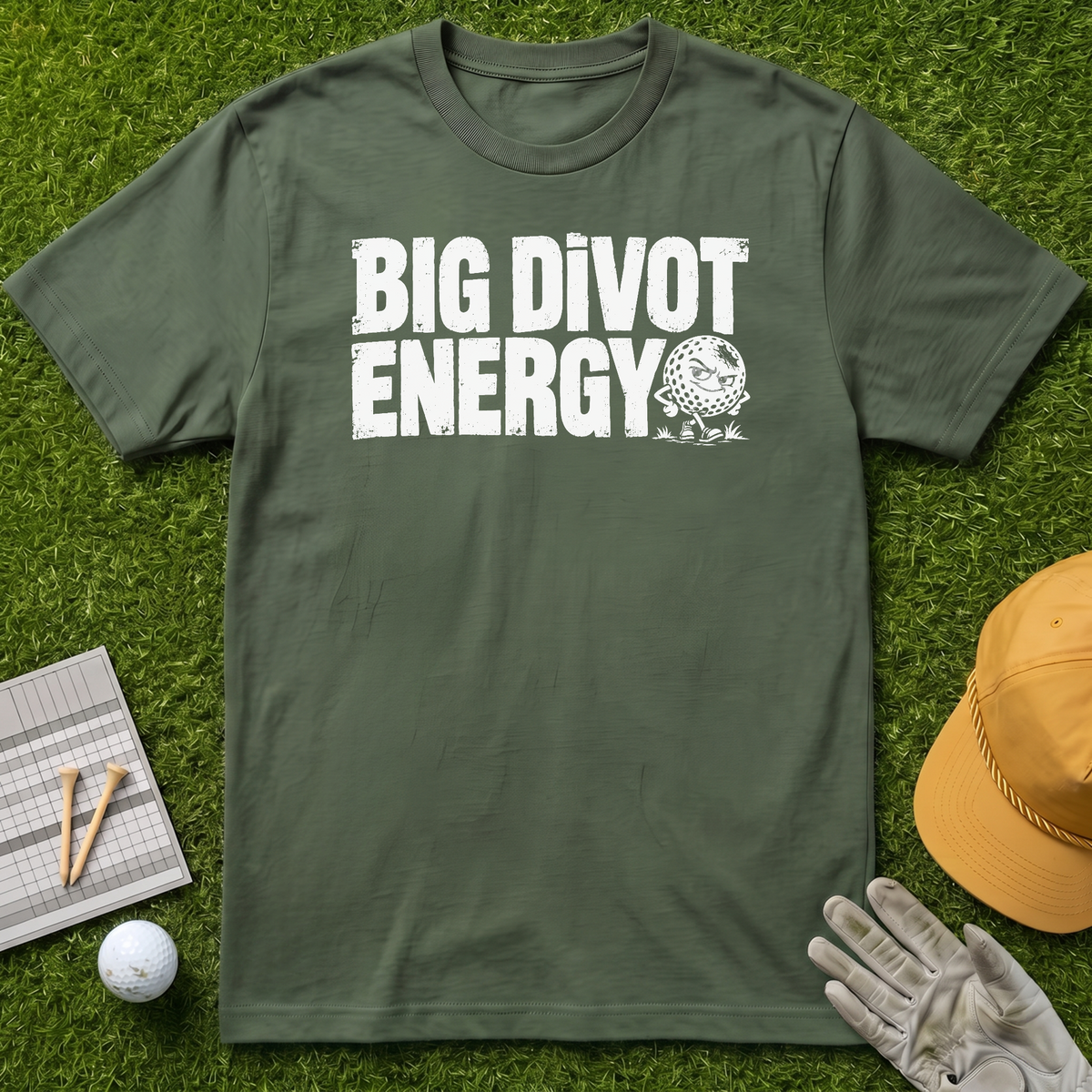 Big Divot Energy - Military Green [BVS a69b8198-eac1-4e4e-9498-384b9a4fe21a:0]