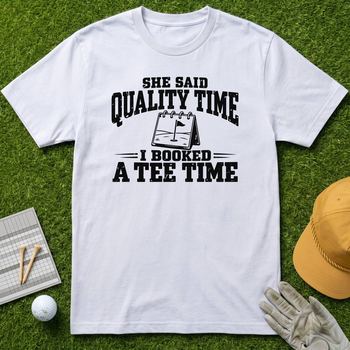 SHE SAID QUALITY TIME I BOOKED A TEE TIME - White [BVS 1268b2cc-e36d-4e9d-a657-6ebbd68a18e5:3]