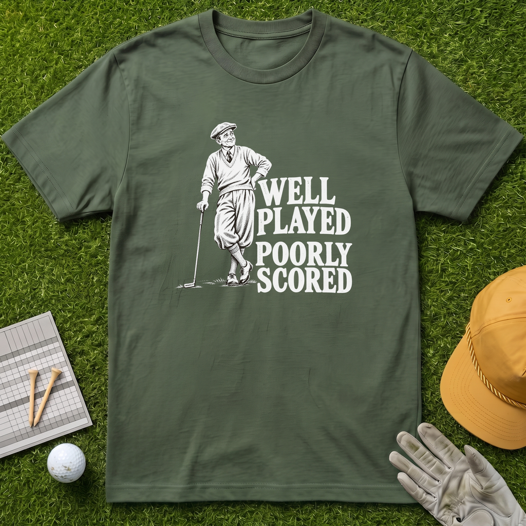 WELL PLAYED POORLY SCORED - Military Green [BVS 43033ac2-cd91-4525-add2-f5cd4dc3d9d8:0]