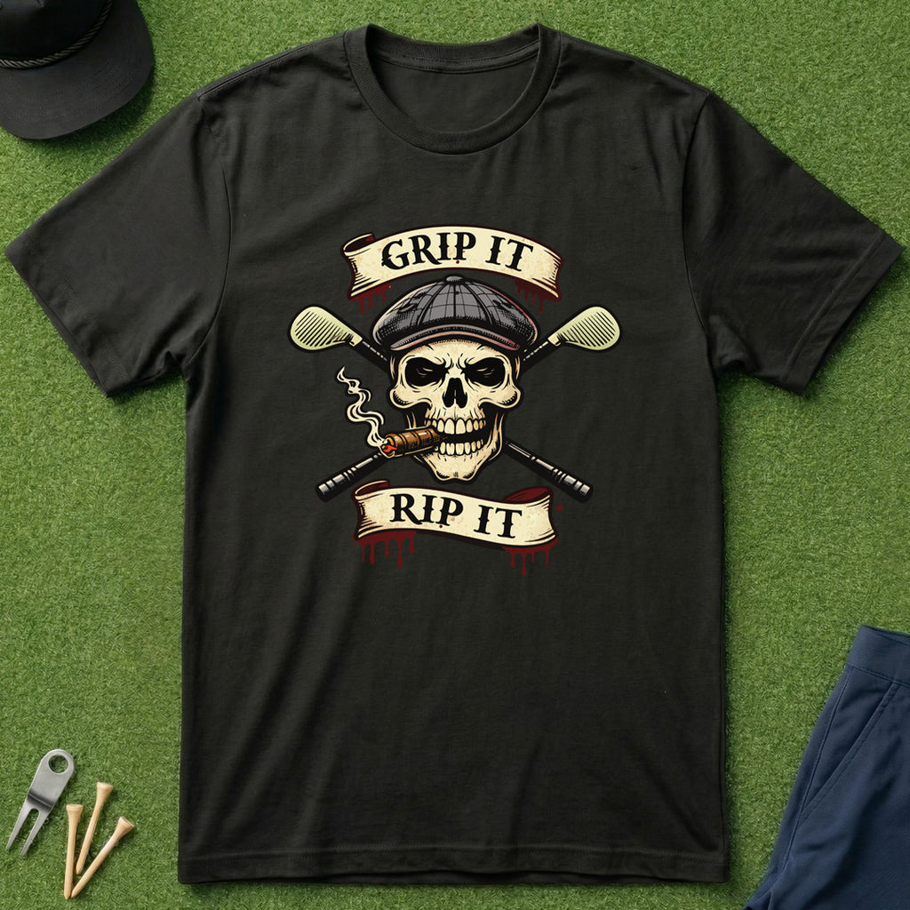 Grip It Rip It Skull - T-Shirt