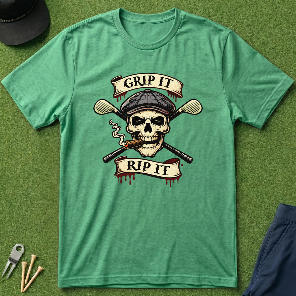 Grip It Rip It Skull - T-Shirt