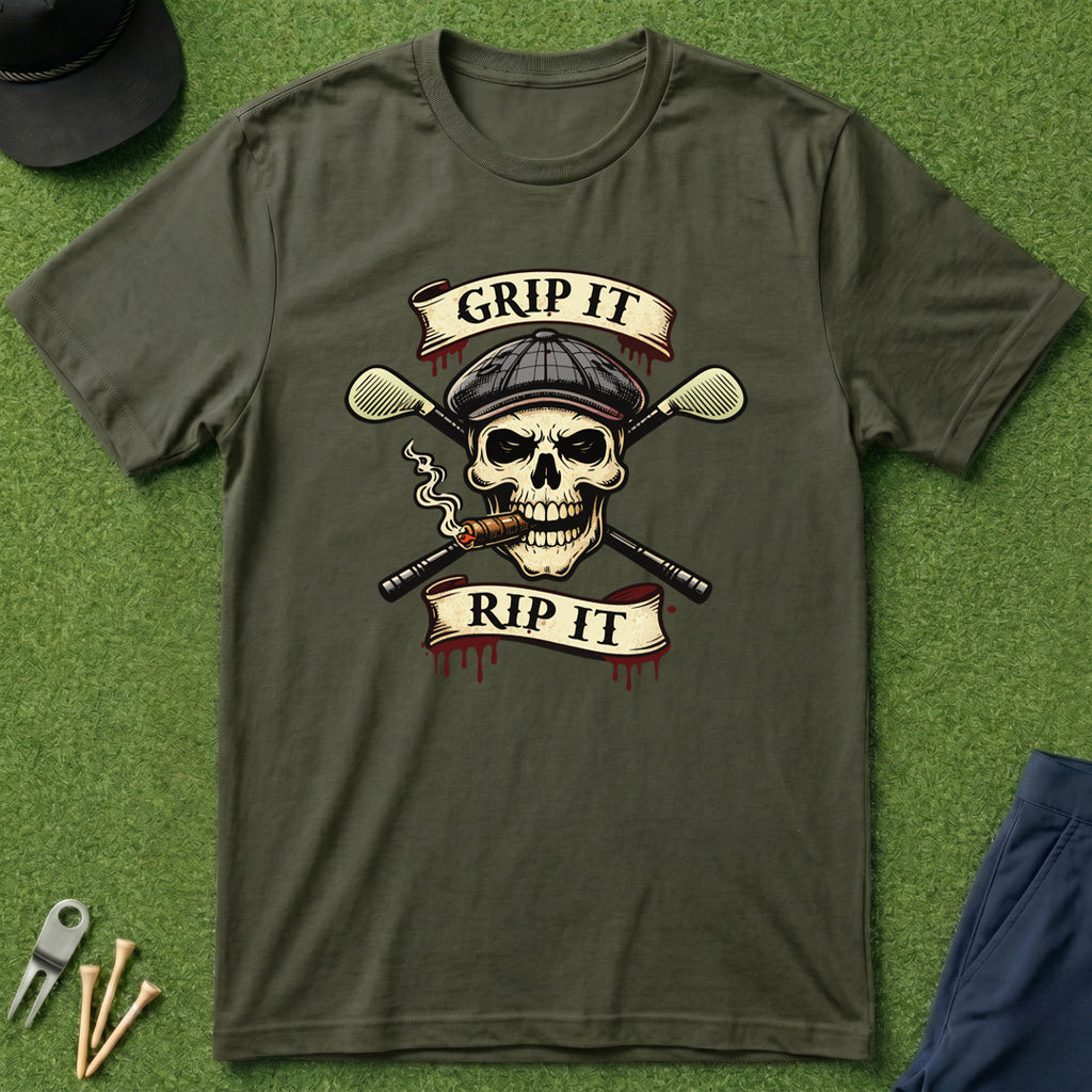 Grip It Rip It Skull - T-Shirt