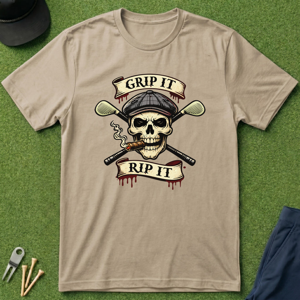 Grip It Rip It Skull - T-Shirt