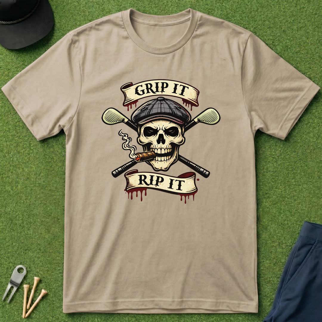 Grip It Rip It Skull - T-Shirt