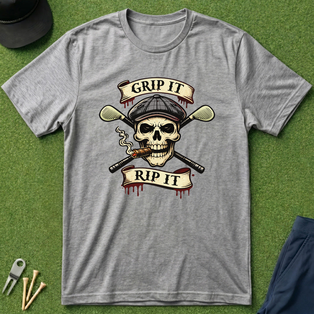 Grip It Rip It Skull - T-Shirt