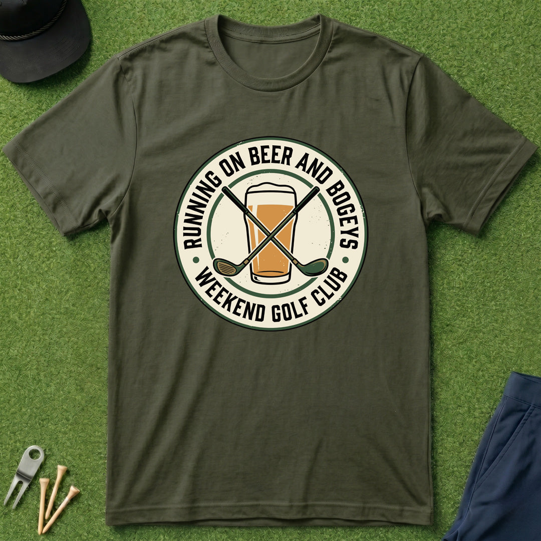 Running on Bogey's and Beers - T-Shirt