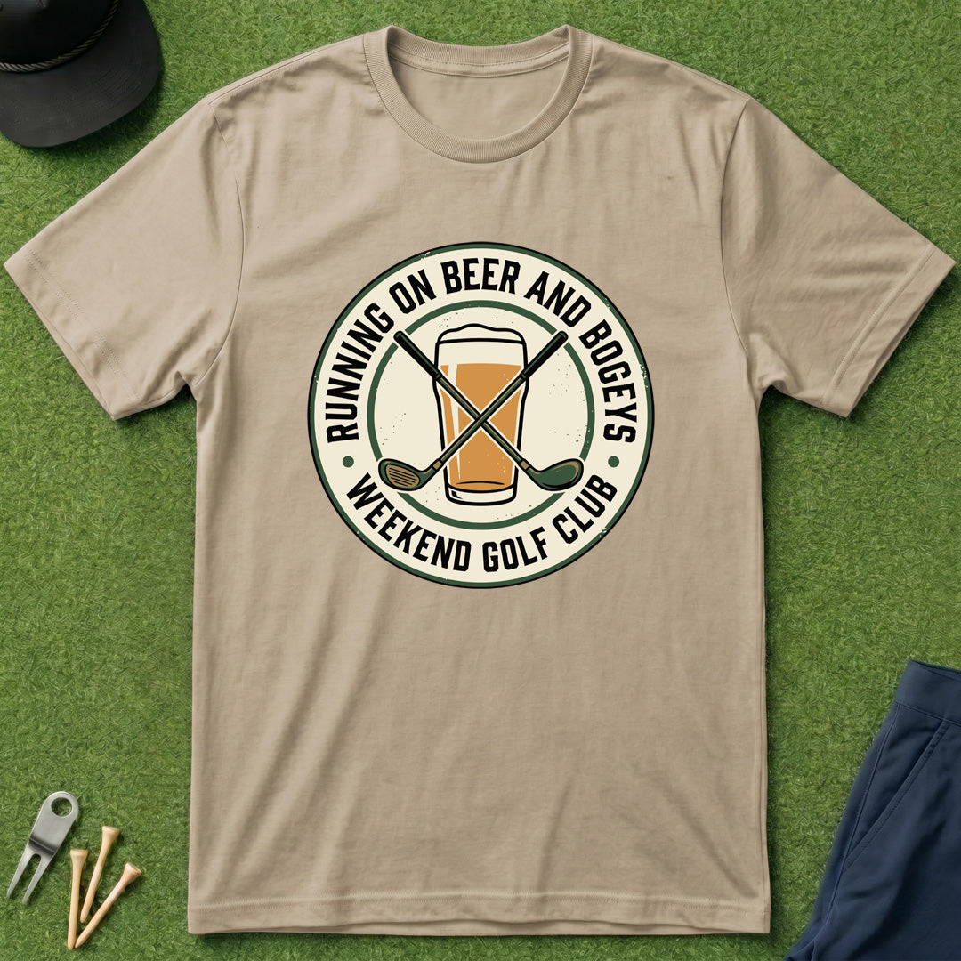 Running on Bogey's and Beers - T-Shirt