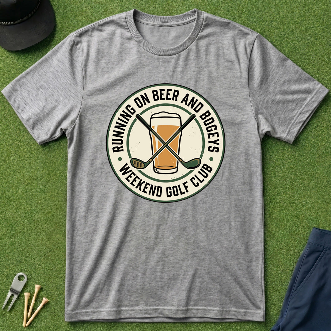 Running on Bogey's and Beers - T-Shirt