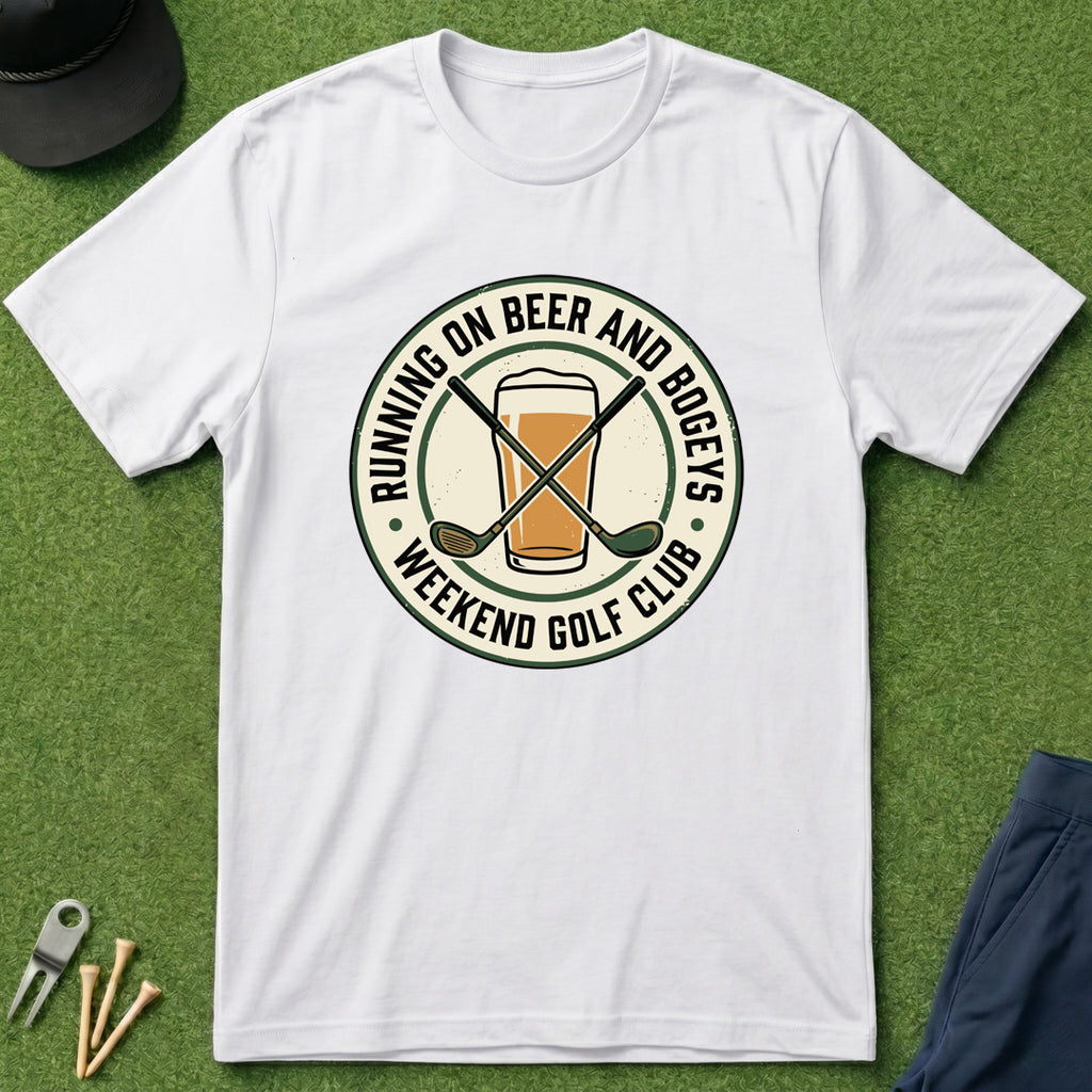 Running on Bogey's and Beers - T-Shirt