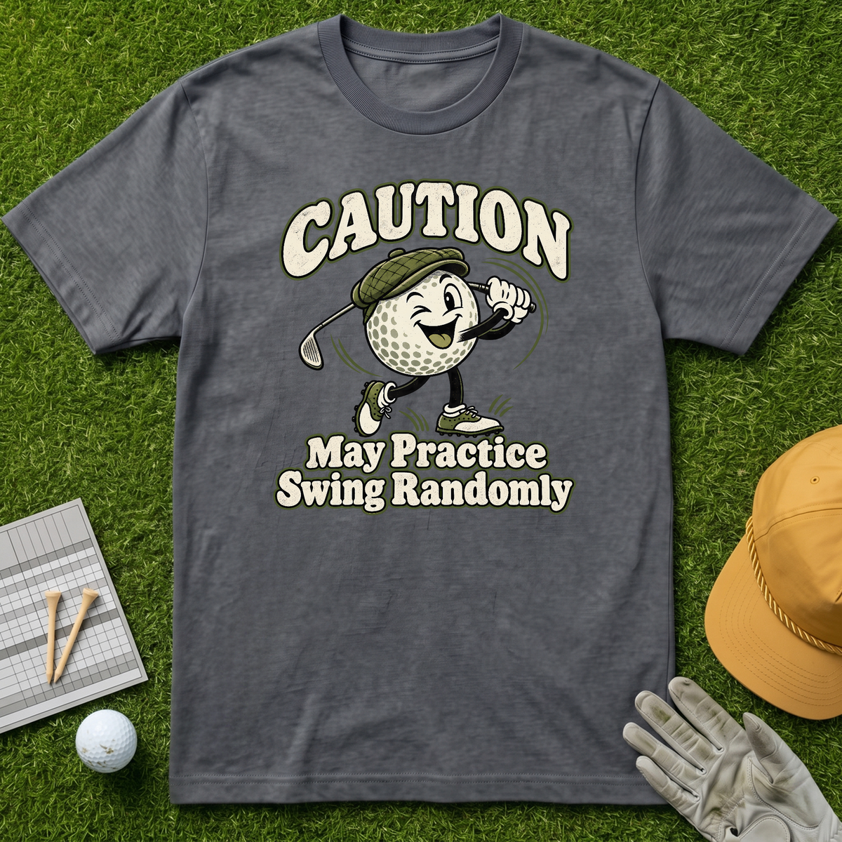 Caution May Practice Swing Randomly - Charcoal [BVS ed870caa-a42f-47fe-9431-a4ad57f9a261:5]