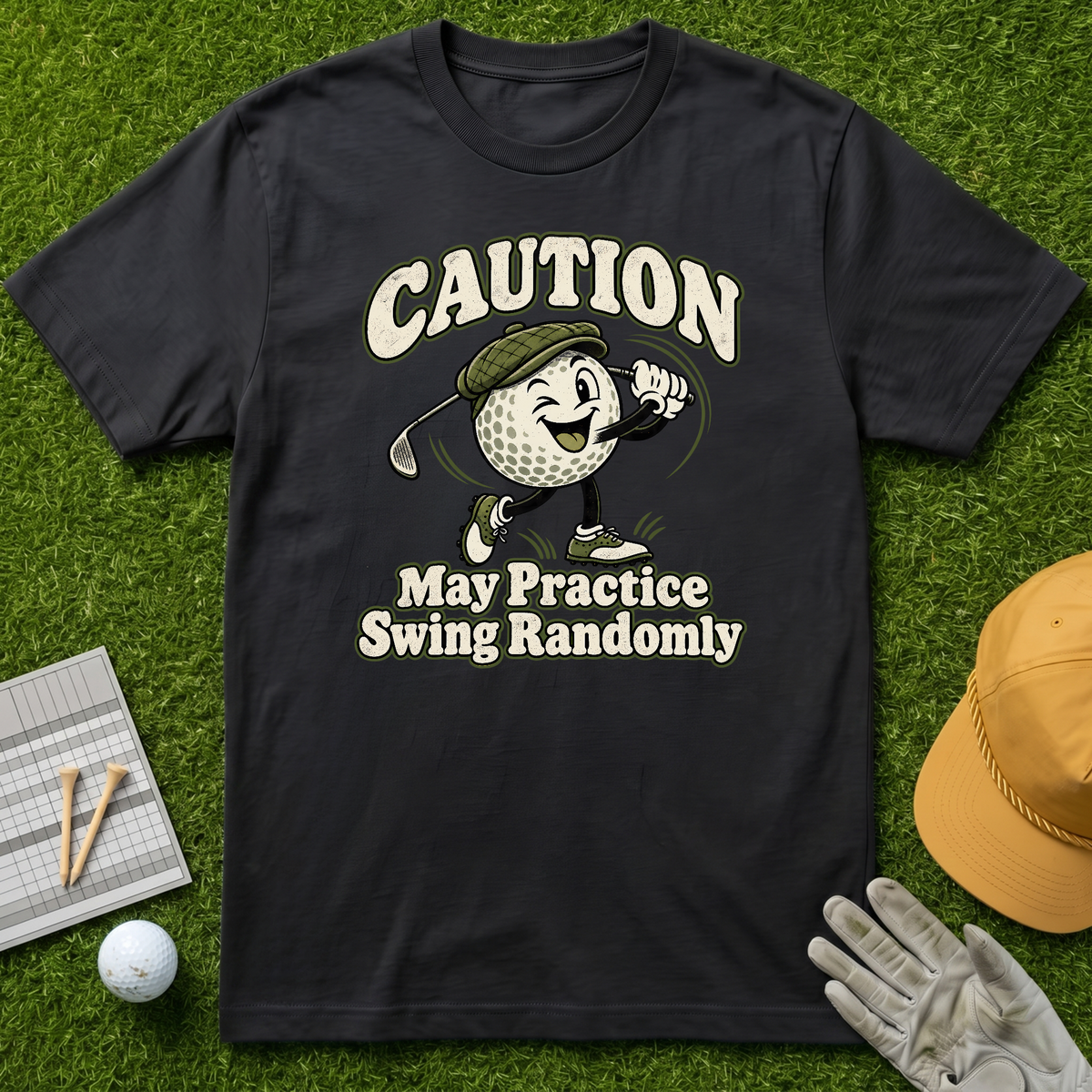 Caution May Practice Swing Randomly - Black [BVS ed870caa-a42f-47fe-9431-a4ad57f9a261:4]