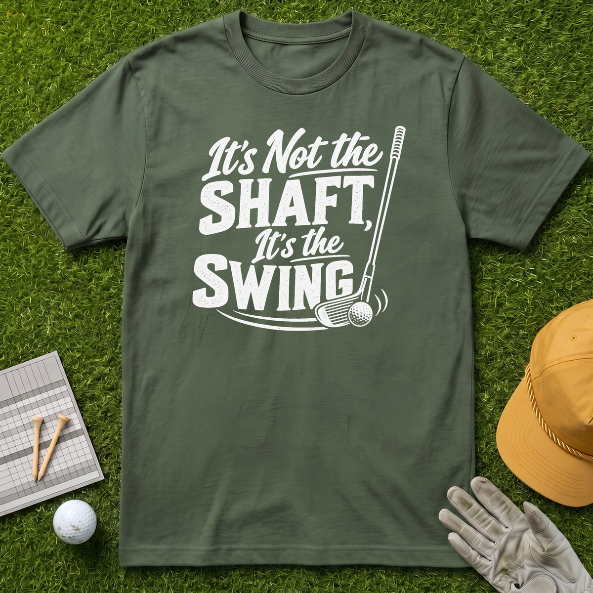 It's Not the Shaft, It's the Swing - Military Green [BVS faee5a23-0e87-4949-9c2c-cadb12f2b53e:0]