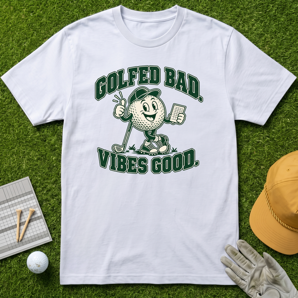 GOLFED BAD. VIBES GOOD. - White [BVS 66ee9cf0-9524-4abf-b2bc-58b5f1d46282:3]